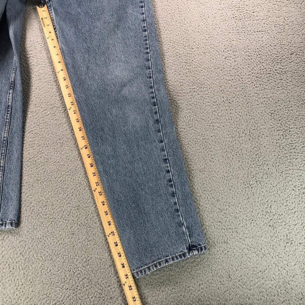 VTG Tommy Hilfiger Jean Men 34x32 (Fits 32x31) Blue Flag Patch Logo Straight 90s